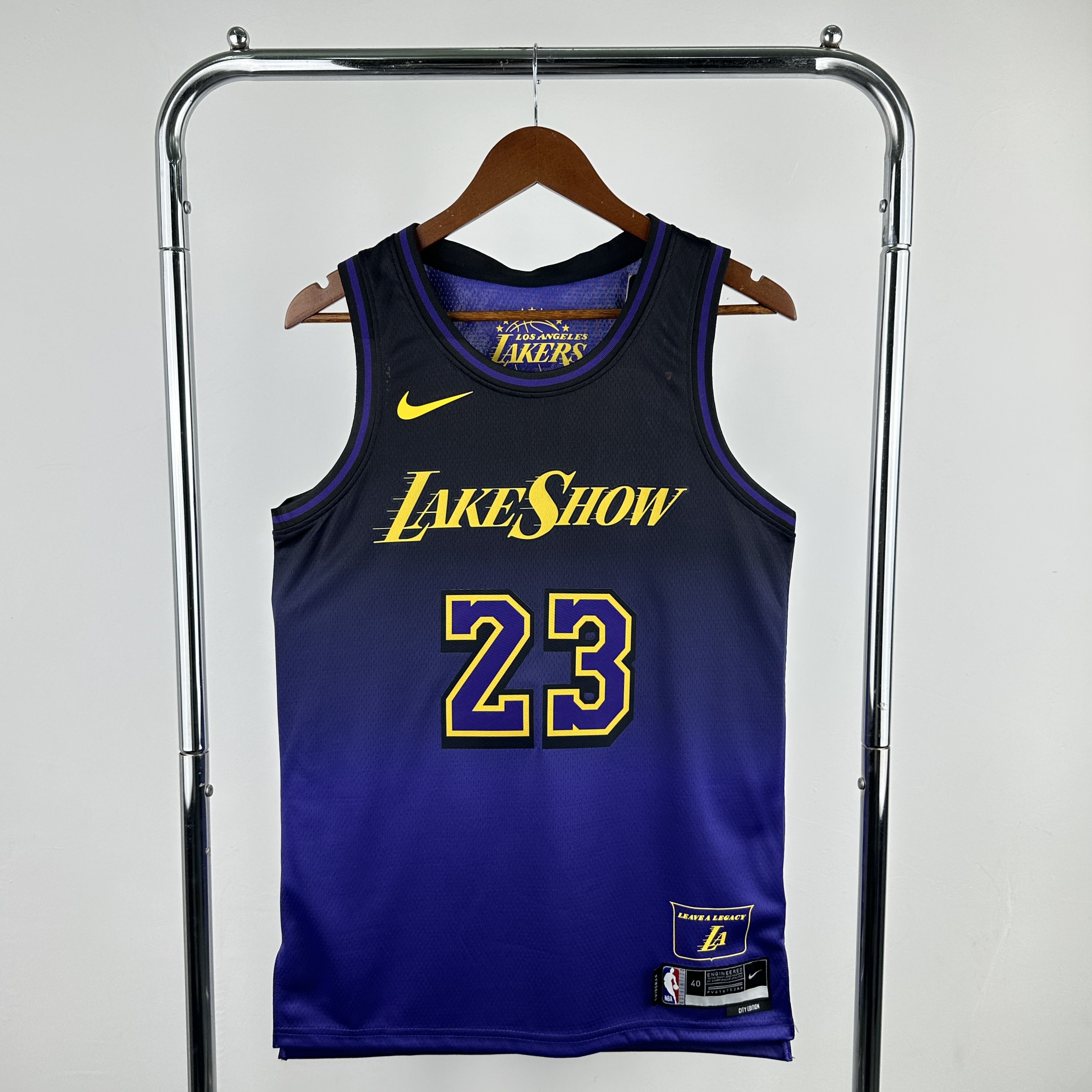 Men Los Angeles Lakers #23 James purple NBA 2024-25 Season Jerseys->memphis grizzlies->NBA Jersey